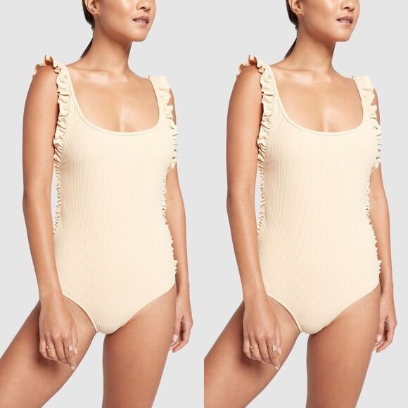 Free People x Made By Dawn Ruffle Petal One-Piece - Picture 7 of 13